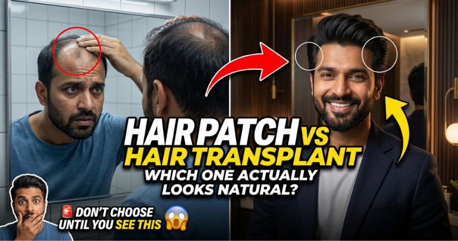 Hair Patch vs Hair Transplant: Which Looks More Natural, Costs Less, and Works Better in Real Life?