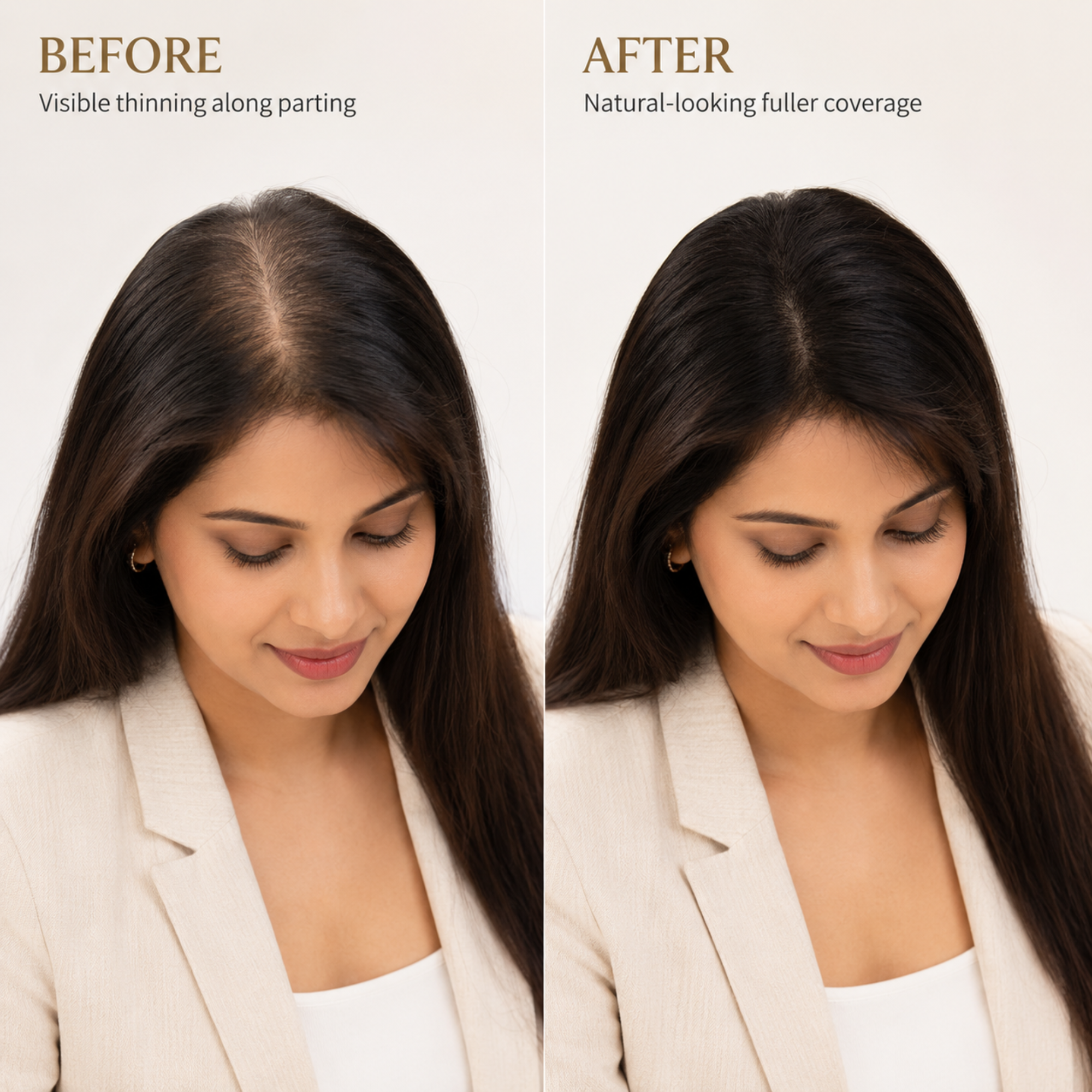 Hairzo 2x5 Bio Base Hair Topper | 100% Remy Virgin Human Hair Topper for Women | Natural Hair Volume & Parting Coverage Solution