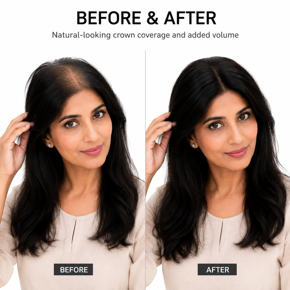 Hairzo Monofilament Hair Topper for Women – 100% Human Hair