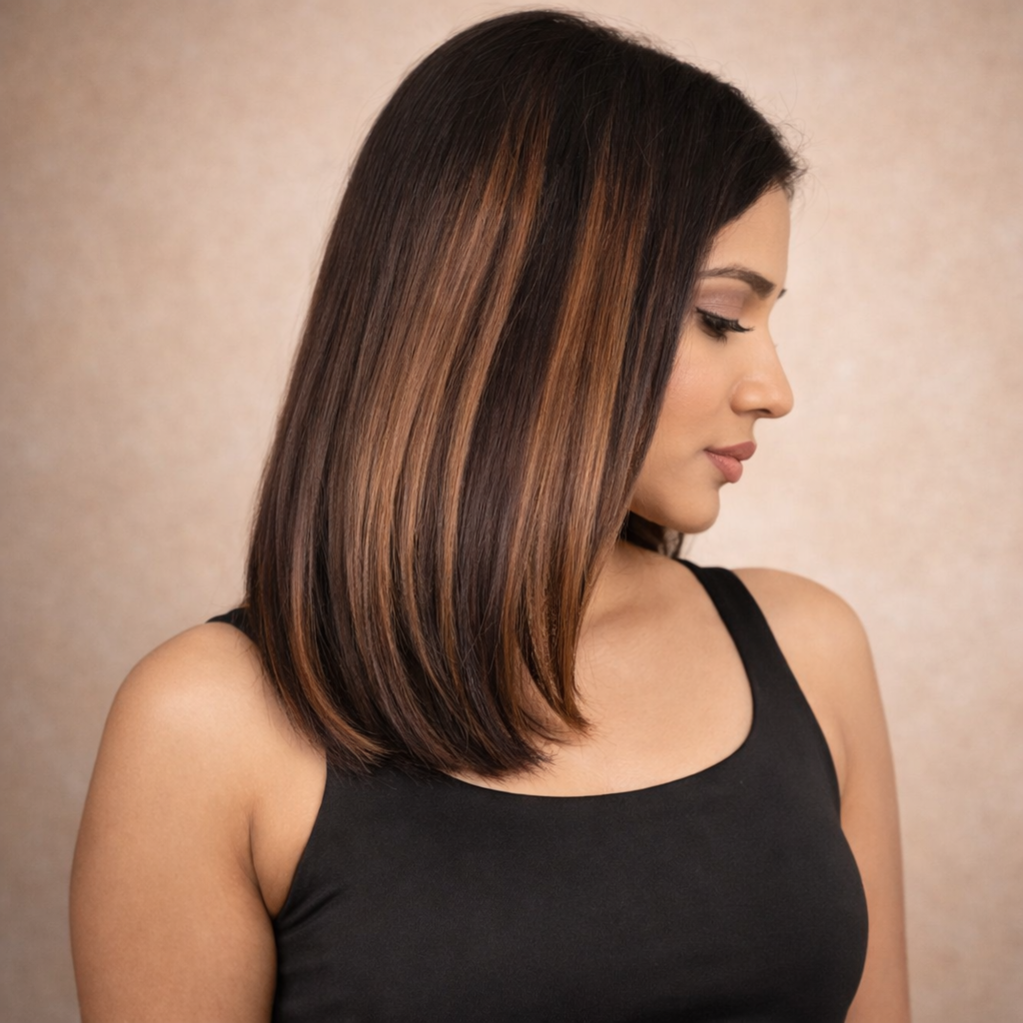 Copper Brown Single Clip Highlights – 100% Remy Virgin Human Hair