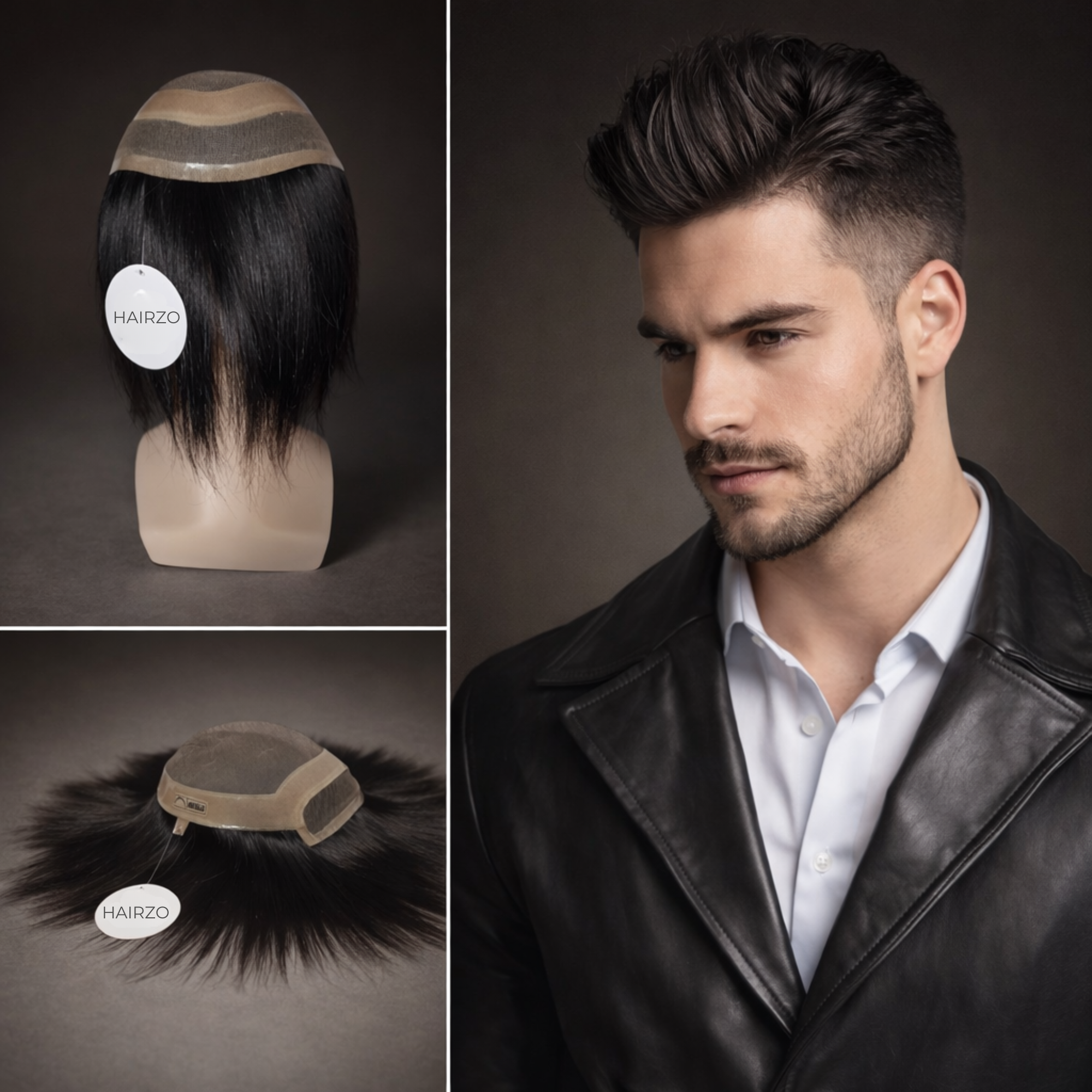 Hairzo Front Lace Smart Hair Patch for Men – 100% Human Hair