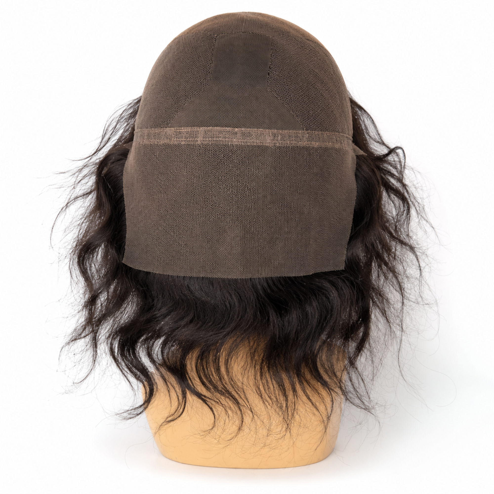 Hairzo Full Lace Human Hair Patch for Men | 100% Human Hair Toupee with Natural Hairline | Breathable Full Lace Hair Replacement System with Free Front Lace Tape