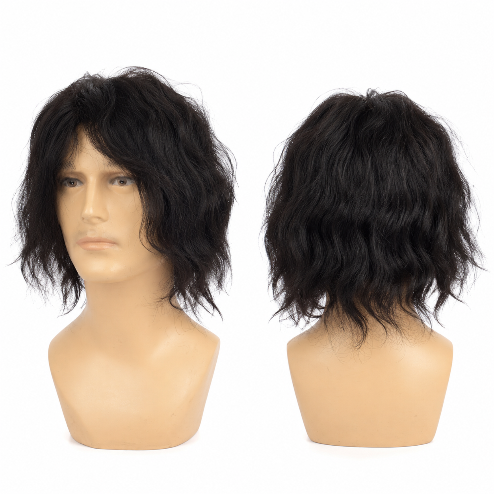 Hairzo Full Lace Human Hair Patch for Men | 100% Human Hair Toupee with Natural Hairline | Breathable Full Lace Hair Replacement System with Free Front Lace Tape