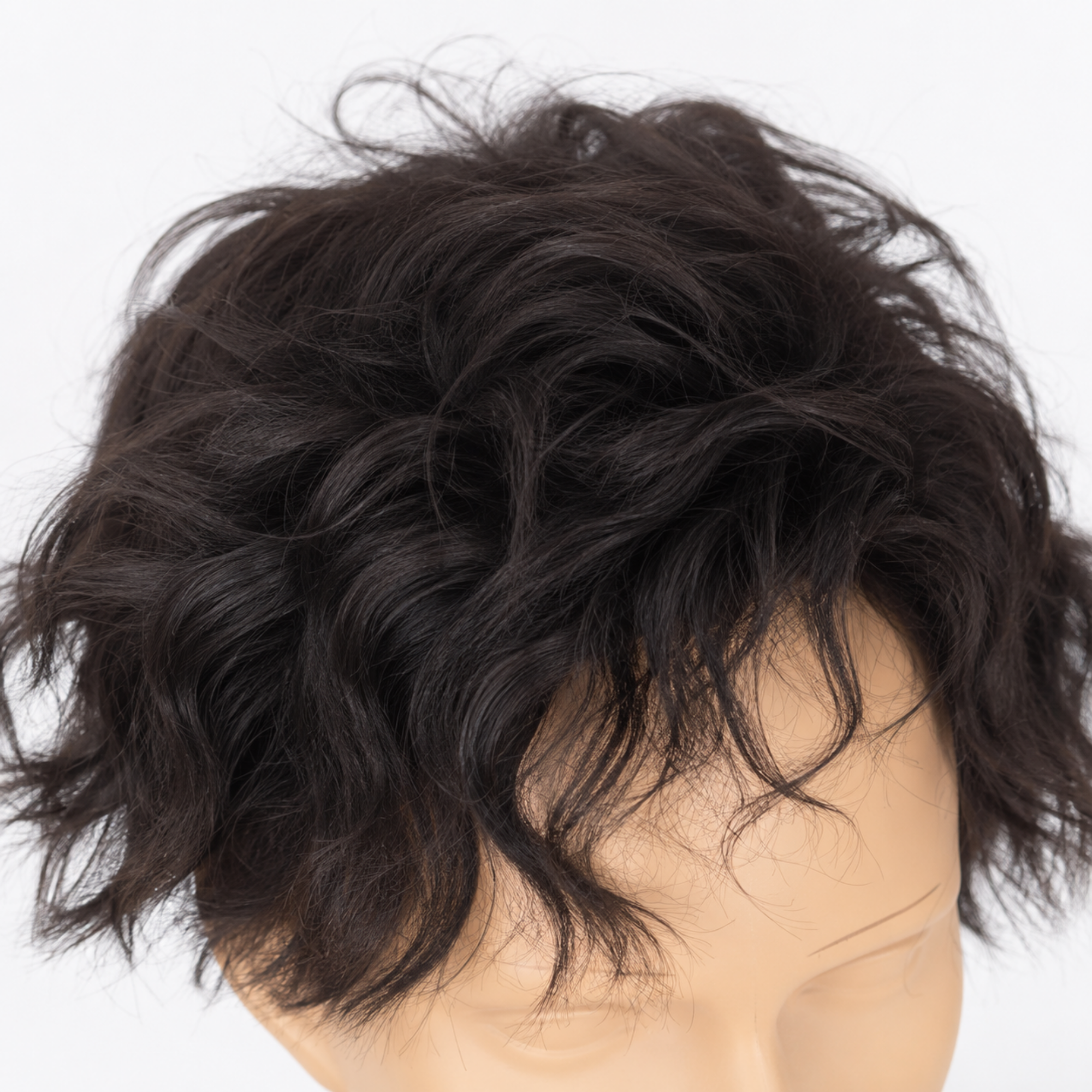 Hairzo Full Lace Human Hair Patch for Men | 100% Human Hair Toupee with Natural Hairline | Breathable Full Lace Hair Replacement System with Free Front Lace Tape