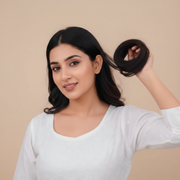 Human Hair Donut Scrunchie Bun – Natural Messy Scrunchie Hair Bun Extension