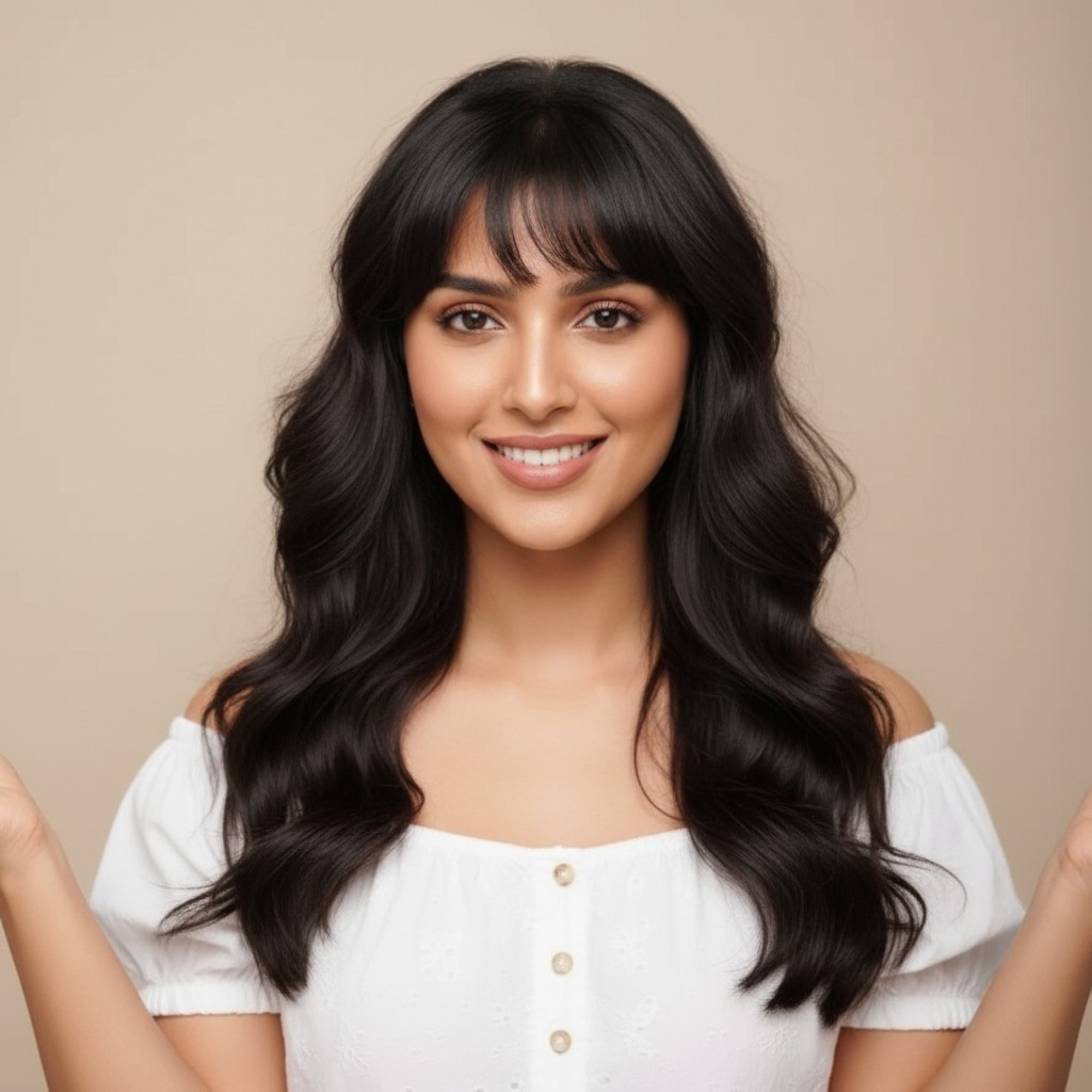 Curtain Clip-In Bangs – 100% Human Hair Curtain Bang Extensions