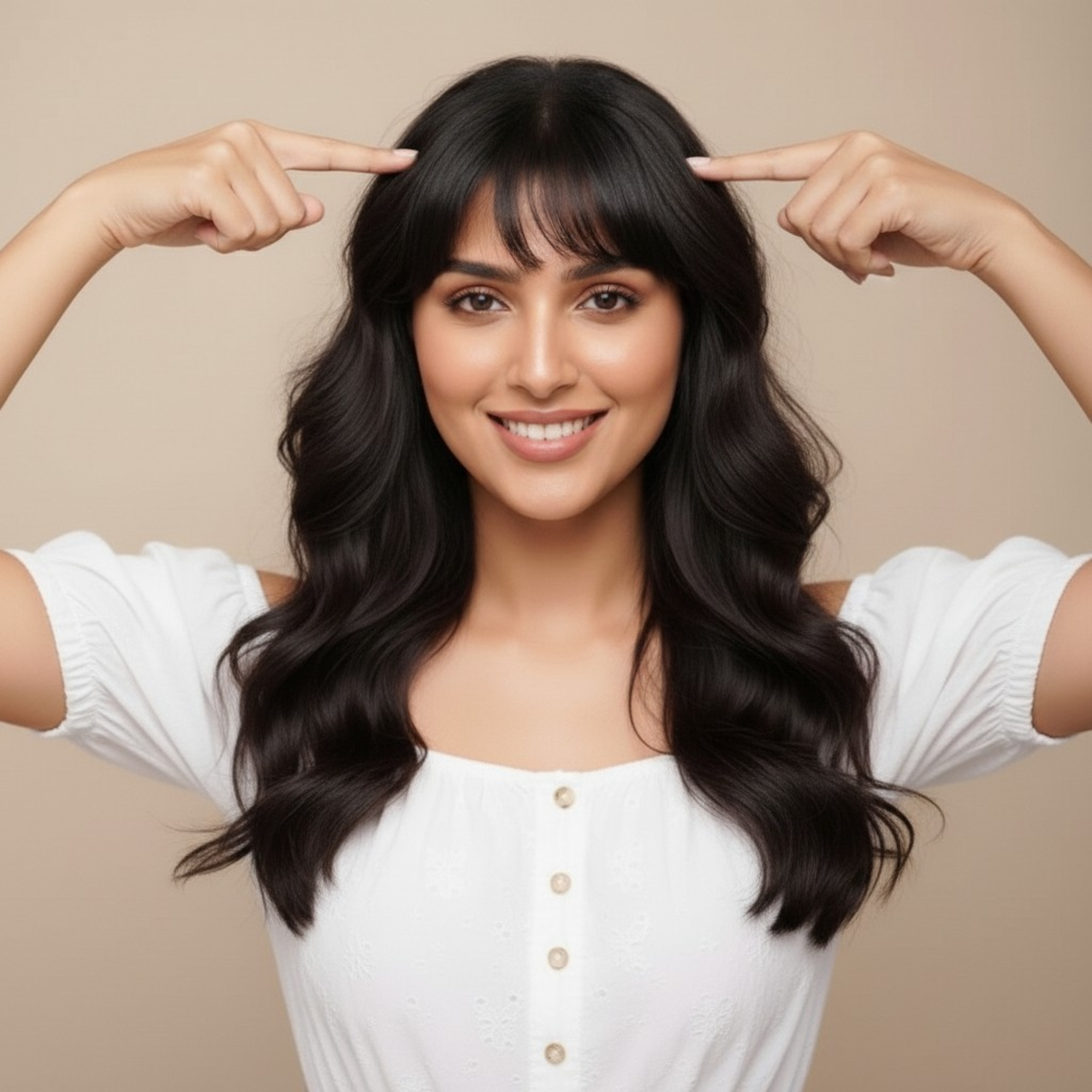 Curtain Clip-In Bangs – 100% Human Hair Curtain Bang Extensions