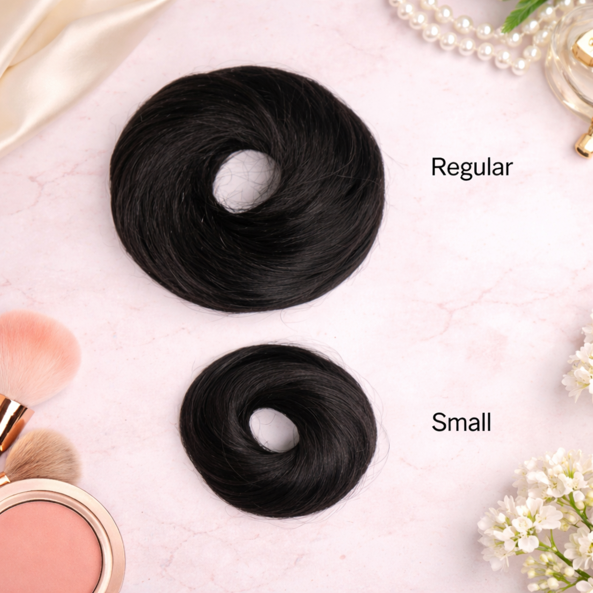 Human Hair Donut Scrunchie Bun – Natural Messy Scrunchie Hair Bun Extension