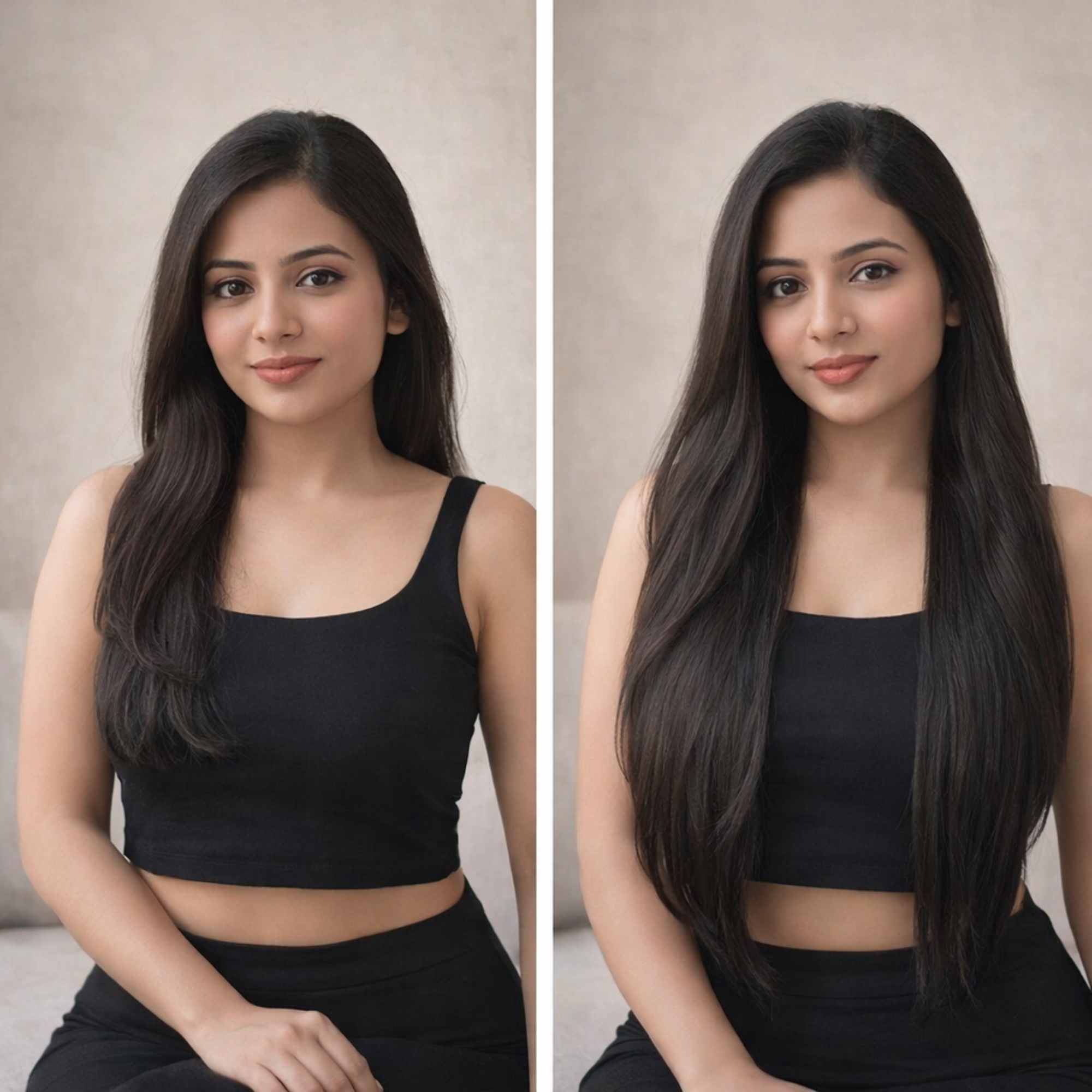 Classic 7 Set Clip-In Extensions – Straight | 100% Human Hair Extensions for Women